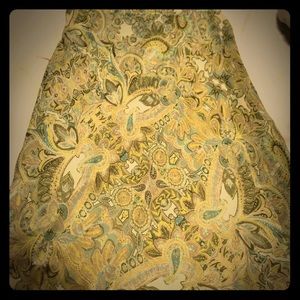 Floral Paisley Full-Length Skirt